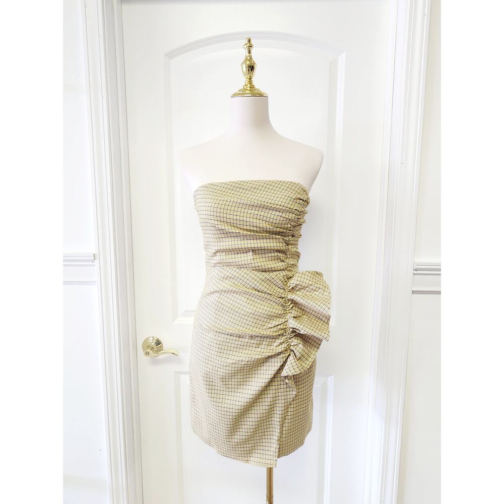 Beautiful Plaid Side Ruffle Dress - Picture 2 of 6